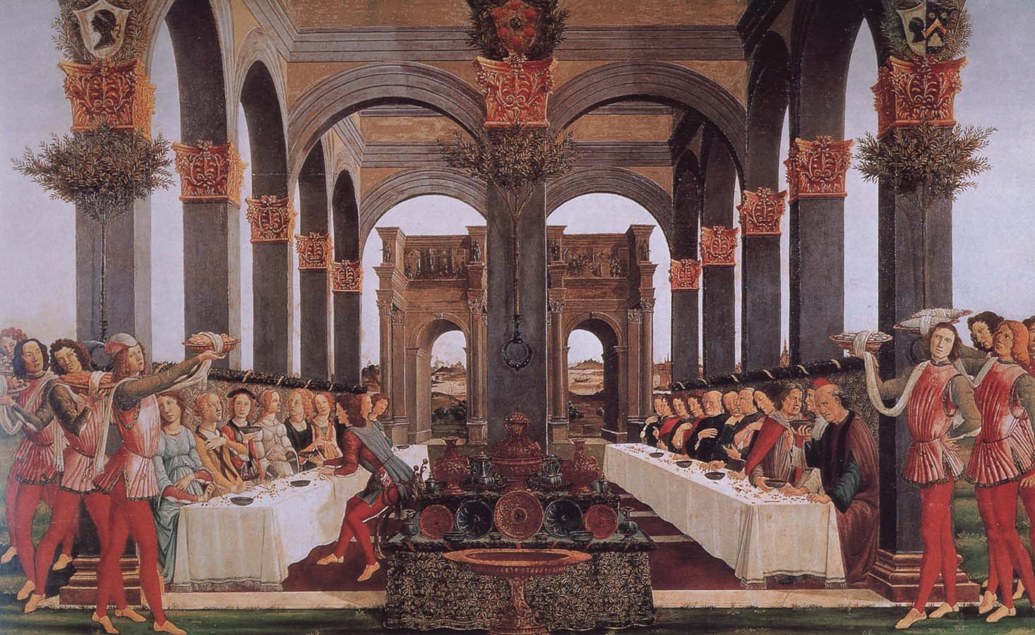 Sandro Botticelli The story of the wedding scene